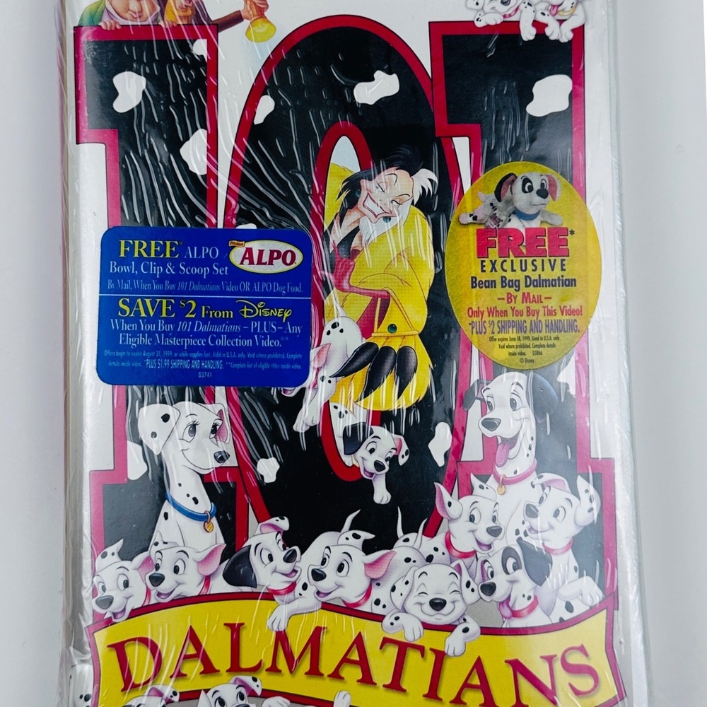 101 Dalmatians VHS Sealed Vintage Disney‎ Classic - Walt Disney Home Video